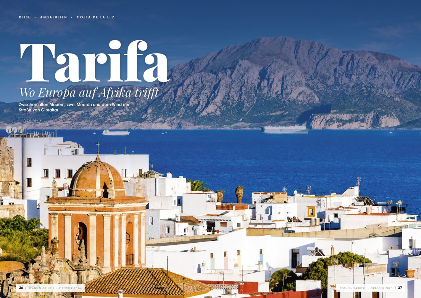 Reportaje de viajes sobre Tarifa en Spanien aktuell, octubre de 2026